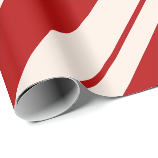 Rood en wit snoepriet gestript cadeaupapier (Rol Hoek)