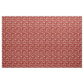Rood en wit Snowflake Patroon Stof (Yard (91,4 cm))