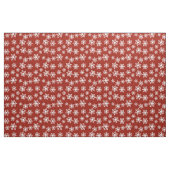 Rood en wit Snowflake Patroon Stof (Fat Quarter)