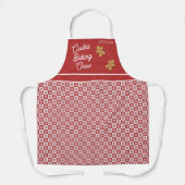 Rood en wit Snowflake Schort (Voorkant)