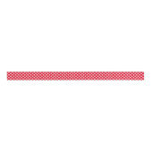 Rood en Wit Speelse Polka Dots Grosgrain Lint (Voorkant)