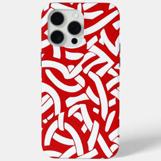 💫 Rood en wit Spiralé 🎨 iPhone 15 Pro Max Hoesje