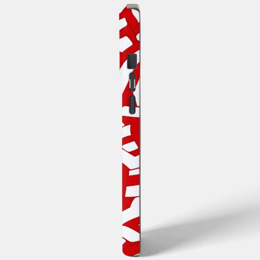 💫 Rood en wit Spiralé 🎨 Case-Mate iPhone Case (Achterkant / Links)