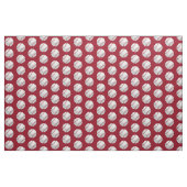 Rood en wit sportthema honkbal patroon stof (Yard (91,4 cm))