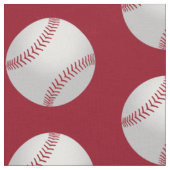 Rood en wit sportthema honkbal patroon stof (Close Up)