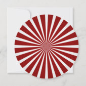 Rood en wit Starburst en Banner Vierde van juli Kaart (Achterkant)
