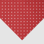 Rood en Wit Stippen Tissuepapier (Detail)