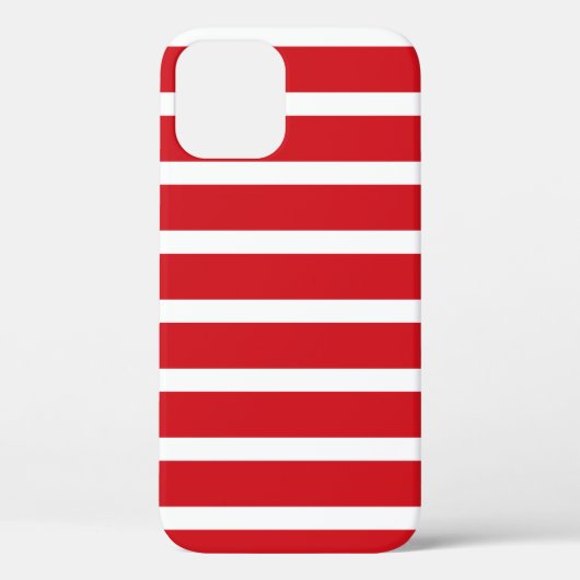 Rood- en wit strempatroon Case-Mate iPhone case (Achterkant)