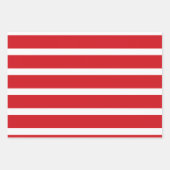 Rood- en wit strempatroon inpakpapier vel (Voorkant 2)