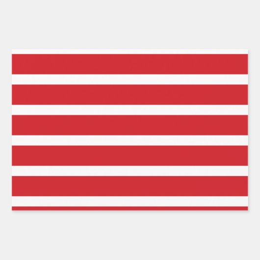 Rood- en wit strempatroon inpakpapier vel (Voorkant 2)