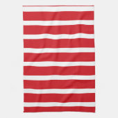 Rood- en wit strempatroon theedoek (Verticaal)