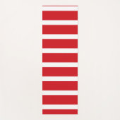Rood- en wit strempatroon yogamat (Voorkant)