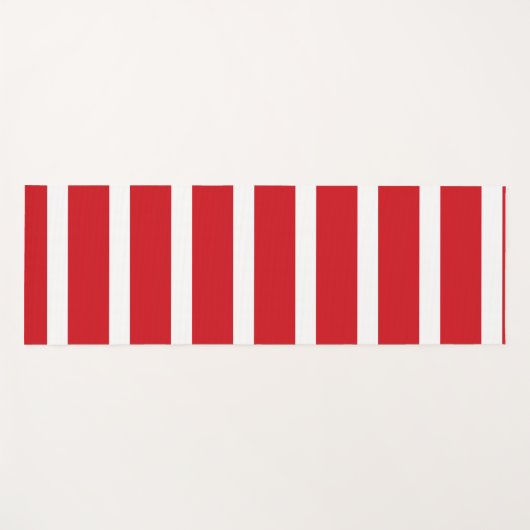 Rood- en wit strempatroon yogamat (Voorkant (horizontaal))