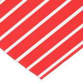 Rood en Wit Strepen Design Korte Tafelloper (Hoek)