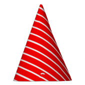 Rood en wit strepen ontwerp feesthoedjes (Rechts)
