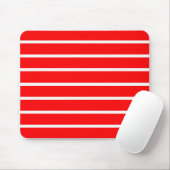Rood en wit strepen ontwerp muismat (Met muis)
