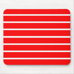 Rood en wit strepen ontwerp muismat