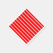 Rood en wit strepen ontwerp servet (Hoek)