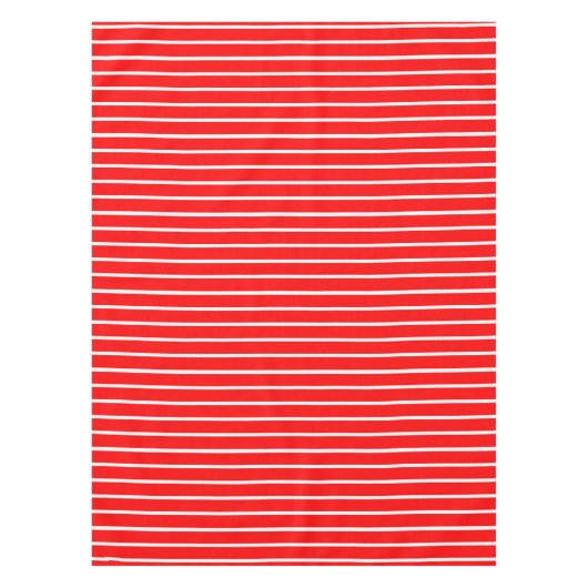 Rood en wit strepen ontwerp tafelkleed (Voorkant)