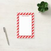 Rood en wit Striped Douane Post-its Post-it® Notes (Kantoor)