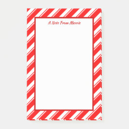 Rood en wit Striped Douane Post-its Post-it® Notes