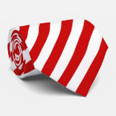 Rood en wit Stropdas (Opgerold)