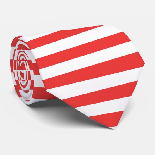 Rood en wit Stropdas (Opgerold)