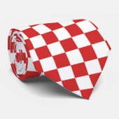 Rood en wit stropdas (Opgerold)