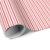 Rood en Wit Suikerstok Streepjespatroon Cadeaupapier (Rol Hoek)