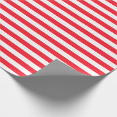 Rood en wit tapepatroon cadeaupapier (Hoek)
