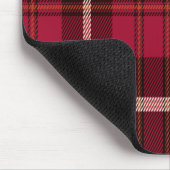 Rood en wit Tartan Muismat (Hoek)
