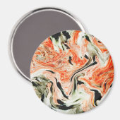 Rood en wit textiel magneet (Voorkant / Achterkant)