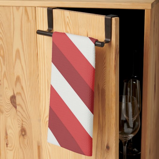 Rood en wit theedoek (Derde Gevouwen)