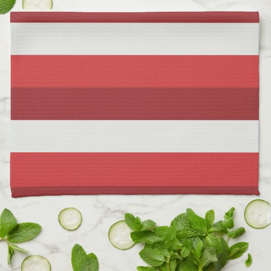 Rood en wit theedoek (Gevouwen)