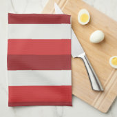 Rood en wit theedoek (Quarter Fold)