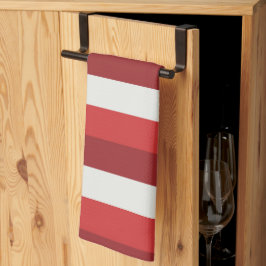 Rood en wit theedoek