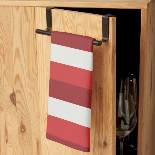 Rood en wit theedoek (Derde Gevouwen)