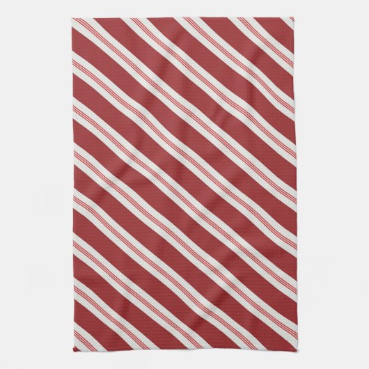 Rood en wit theedoek (Verticaal)