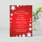 Rood en Wit Thema Kerstfeest Kaart (Staand voorkant)