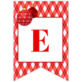 Rood en wit thema / Vrolijk kerstfeest Vlaggetjes (Tweede vlag)