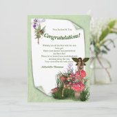 Rood en wit toadstool sprookjes Hartelijk dank Bedankkaart (Staand voorkant)