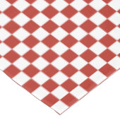 Rood en wit toetsenbord tafelkleed (Gekanteld)