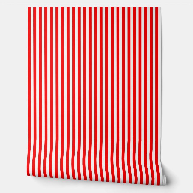 Rood en Wit Traditioneel Behang (Afrollen)