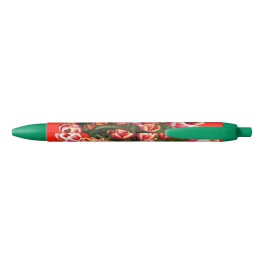 Rood en wit Tulpen Groene Pen (Achterkant)