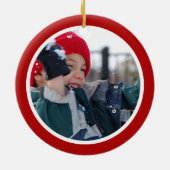 Rood en wit - twee zweden keramisch ornament (Achterkant)