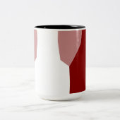 Rood en wit tweekleurige koffiemok (Center)