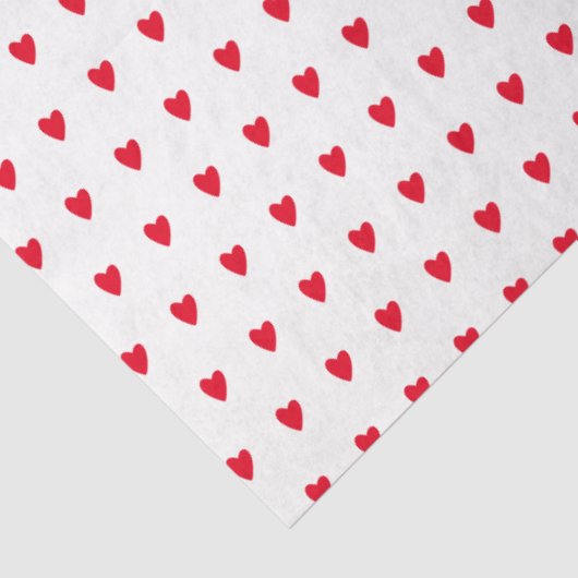 Rood en wit Valentijnsdag Tissuepapier (Detail)