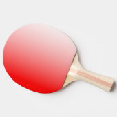 Rood en wit verloop | tafeltennisbatje (Zijkant)