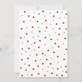 Rood en wit | Verrassende geboortedag voor volwass Kaart (Achterkant)