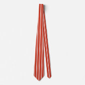 Rood en wit, verticaal gestreept stropdas (Voorkant)